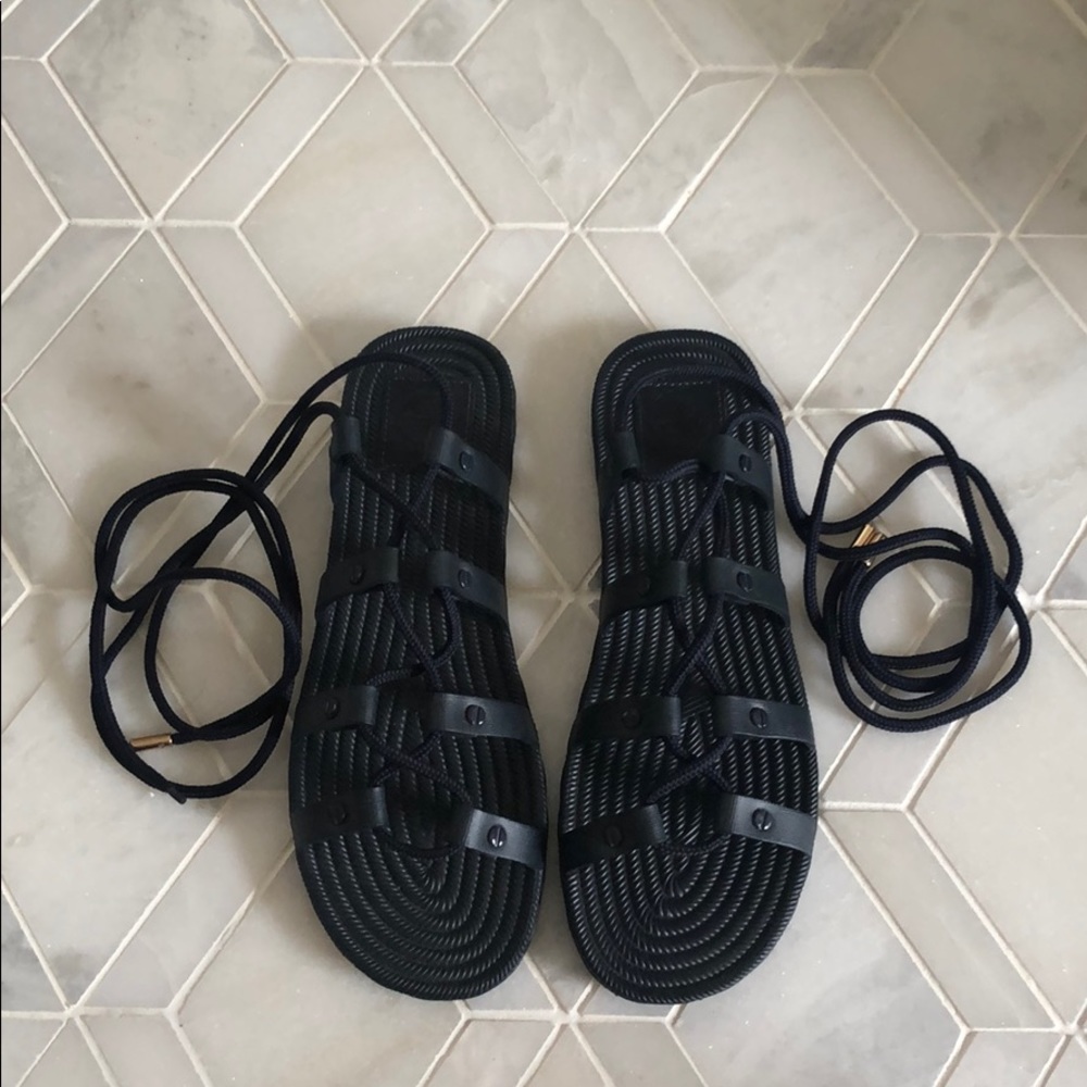 Tory Burch tie up sandals